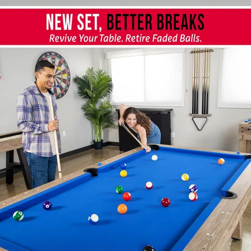 Vista 5 de GoSports Bolas reguladoras de billar para mesa de billar – Juego de 16 bolas de billar, juego de bolas profesionales para mesa de billar