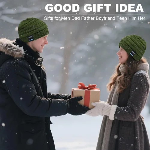 Vista 31 de Rotibox - Gorro inalámbrico con Bluetooth para deportes al aire libre, regalo de Navidad.