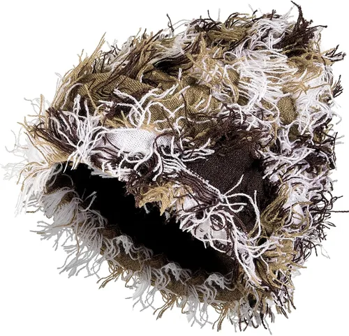Vista 10 de Chuarry Distressed Knitted Beanie Fuzzy Winter Hat Albaricoque surtido