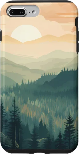 Vista 12 de iPhone 16 Landscape Nature Mountains Trees Case