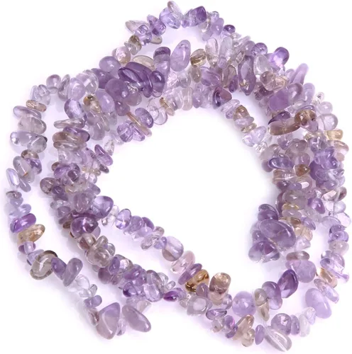 Vista 12 de GEM-Inside - Chips de piedra de cristal para hacer joyas, cuentas sueltas de forma libre con agujero para hacer pulseras, collares, adultos, 34