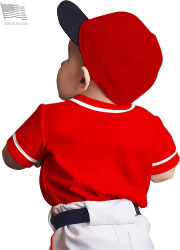 Vista 2 de Ma Croix Mx - Camiseta de béisbol con botones para niños