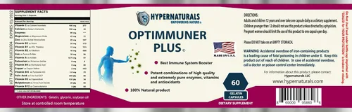 Vista 6 de OPTIMMUNER Plus - Refuerzo del sistema inmunológico - Suplemento 100% natural - Mejoras reales, 60 cápsulas