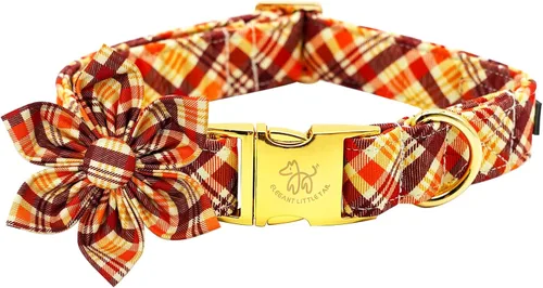 Vista 19 de Elegant little tail Collar de perro de San Patricio con flor, collares de perro con flores, trébol verde, regalo para mascotas, collares ajustables
