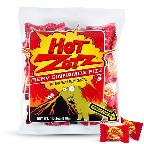 Vista 15 de Zotz Caramelos efervescentes a granel (surtidos, 46 unidades) - Caramelo duro envuelto individualmente - Surtido de 3 sabores de frutas, cereza