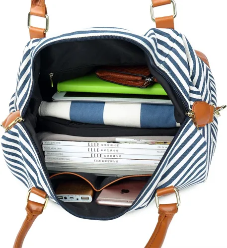 Vista 3 de CAMTOP- Bolso de viaje para mujer, de lona, para equipaje de mano), 6050