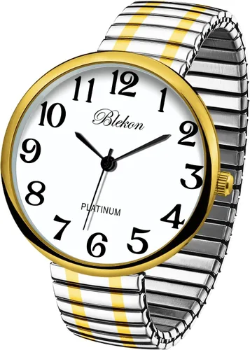 Vista 16 de Collections Nuevo Reloj de Moda con Correa Elástica de Tamaño Super Grande, Movimiento Japonés PC21J Aguamarina