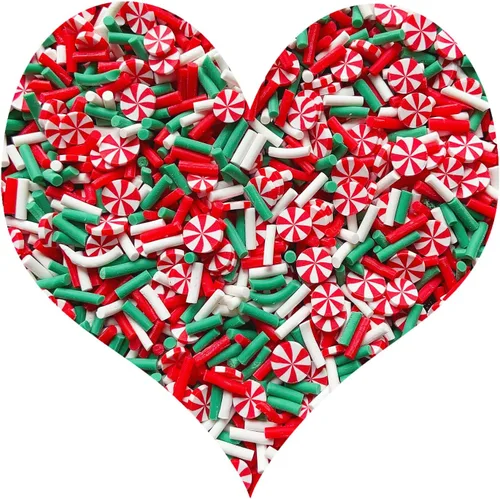 Vista 42 de Chispitas Falsas Chispitas Falsas de Navidad Chispitas Falsas de Caramelo Chispitas de Arcilla Polimérica Chispitas Poliméricas Rebanadas de Arcilla