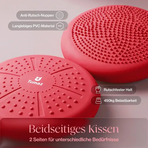 Vista 2 de Cojín Tambaleante Tumaz - Asiento Móvil para Mejorar la Postura al Sentarse y Mantenerse Concentrado para Niños con Necesidades Sensoriales, Disco