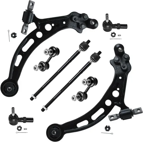 Vista 23 de Detroit Axle - Kit de brazos de control de extremo de 8 piezas para Toyota 2001-2003 Highlander 2002-2003 Camry Lexus ES300, 2 conjuntos de brazos