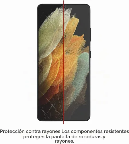 Vista 4 de ZAGG InvisibleShield GlassFusion+ - Protector de pantalla de vidrio híbrido - Hecho para Samsung GS21 (6.2") - Compatible con fundas