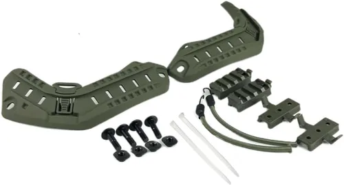 Vista 9 de ATAIRSOFT Kit de montaje en riel para casco rápido, guía de riel lateral del casco con tornillos de montaje de cordón