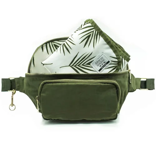 Vista 10 de Ditty Co. Bolsa de pañales pequeña - Cambiador portátil - Bolsas cruzadas para mujeres - Soporte para toallitas para bebés - Artículos esenciales