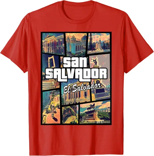 Vista 81 de Camiseta Orgullosa de San Salvador Capital El Salvador
