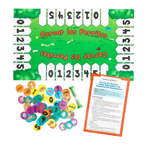 Vista 5 de Cerca Española Los Cachorros - Centro Subitizante de Numeración (Centro de Aritmetica - Juego de Enumeracion)