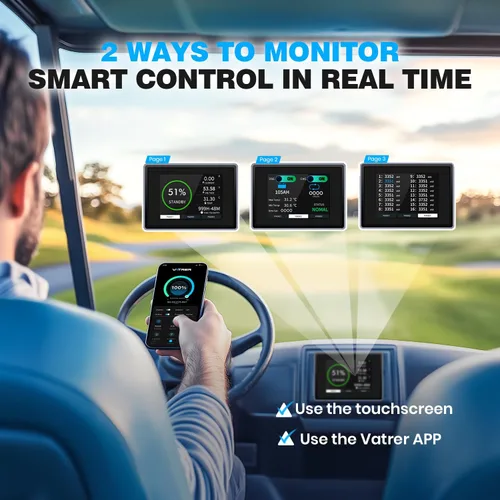 Vista 7 de VATRER POWER Batería del carro de golf del litio de 48V 105Ah, UL2271
