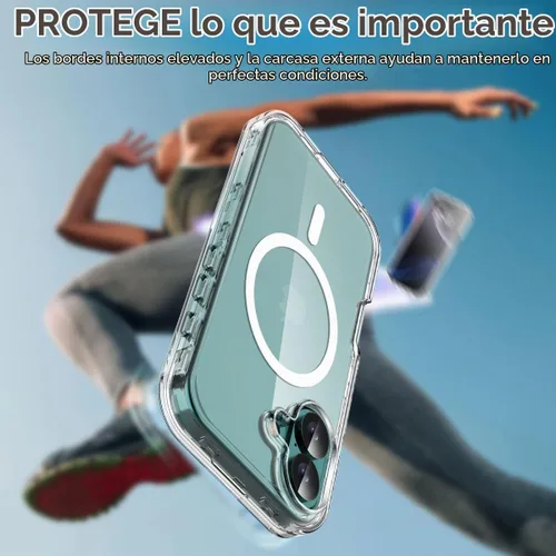 Vista 7 de AICase Funda transparente para iPhone 17 [compatible con MagSafe] resistente protección contra caídas, cuerpo completo, a prueba de golpes, a prueba