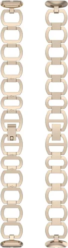 Vista 2 de Compatible con Fitbit Luxe Band ajustable de acero inoxidable Parker Link pulseras de repuesto elegantes correas elegantes para accesorios de lujo