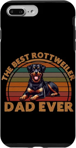 Vista 12 de Best Rottweiler Dad Ever Rottie Father Dog Parent Retro Case for iPhone 16