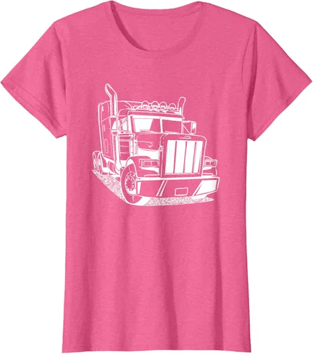 Vista 87 de Diesel Big Rig 18 Wheeler - Camiseta de camionero para camionero, Negro, S