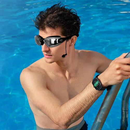 Vista 9 de Gafas de natación, antivaho anti-UV, sin fugas, gafas de natación ajustables con visión clara para mujeres y hombres