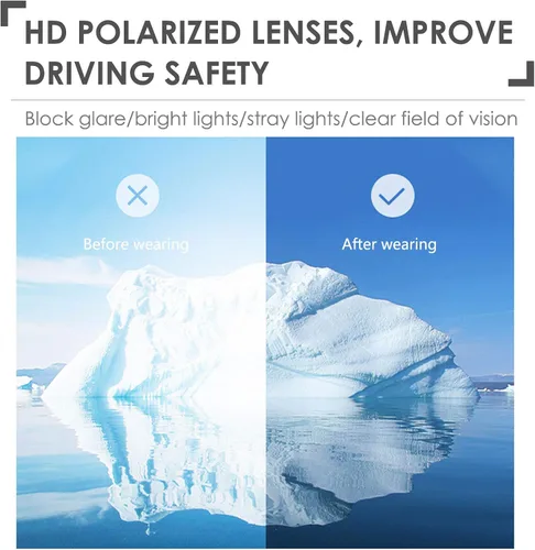 Vista 3 de LUFF Gafas de sol polarizadas con clip para prescripciónlentes de miopía al aire libreconducción