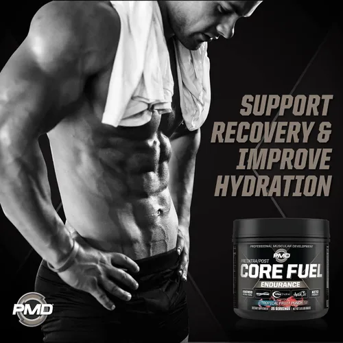 Vista 7 de PMD Sports Core Fuel Resistance, Performance & Recovery - BCAAs, EAA, betalanina, betaína anhidra, glutamina, electrolitos - crecimiento muscular