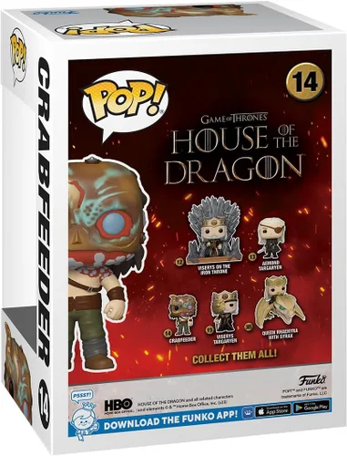 Vista 3 de Funko POP! TV: House of The Dragon - Alimentador de cangrejo - Figura de vinilo coleccionable - Idea de regalo - Mercancía oficial - para niños