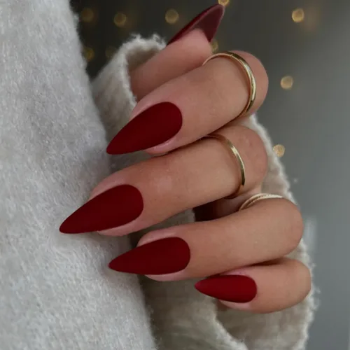 Vista 29 de Uñas postizas a presión color rosa bebé con forma de almendra, 48 piezas, uñas postizas gruesas neutras para mujeres, uñas de almendra medianas a