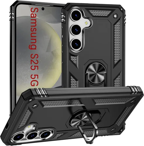 Vista 20 de Korecase - Carcasa para Samsung Galaxy S10E con soporte de anillo, color Negro