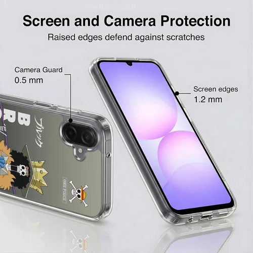 Vista 5 de Head Case Designs Funda de gel de una pieza con licencia oficial Brook Graphic Art [protección de grado militar] compatible con Samsung Galaxy A07