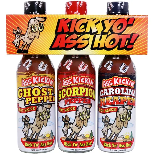 Vista 8 de ASS KICKIN' - Set familiar de salsa picante