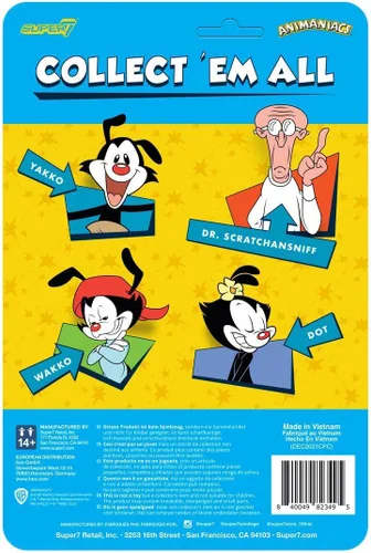 Vista 3 de Super7 Animaniacs Dr. Scratchansniff - Figura de acción de Animaniacs de 3.75 pulgadas, colección clásica de programas de televisión y juguetes retro