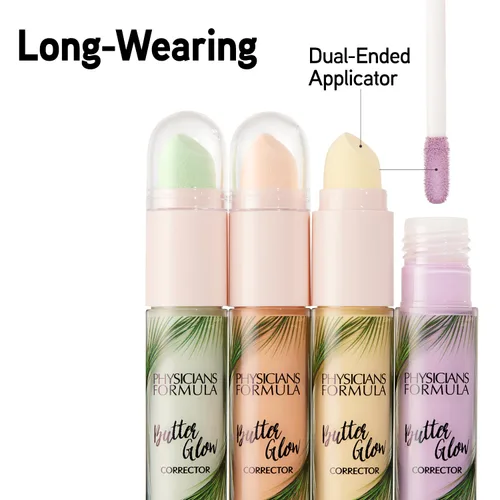 Vista 2 de Physicians Formula Butter Glow Corrector, neutraliza el enrojecimiento y oculta imperfecciones, impregnado con ingredientes iluminadores y Verde