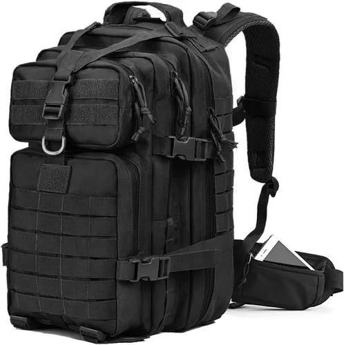 Vista 9 de EMDMAK - Mochila táctica militar, 42 l, paquete militar grande, paquete militar de 3 días, paquete de asalto Molle bolsa mochila