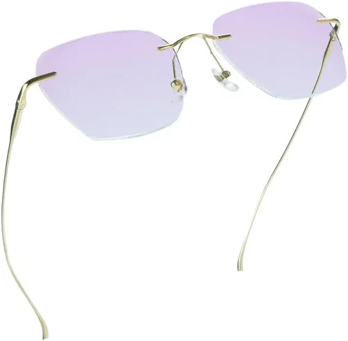 Vista 22 de LifeArt Pure Titanium Frame Glasses/Blue Light Blocking Reading Glasses, Reduce Eyestrain, Stylish for Men and Women