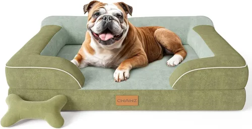 Vista 16 de CWAWZ Cama ortopédica para perros extra grandes, cama ortopédica para perros con espuma viscoelástica de gel refrescante, cama impermeable