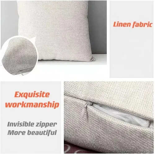 Vista 5 de Fundas de almohada de dibujos animados de 18 x 18 pulgadas, bonitas fundas de almohada cuadradas de lino verde llama para sofá, dormitorio, sala