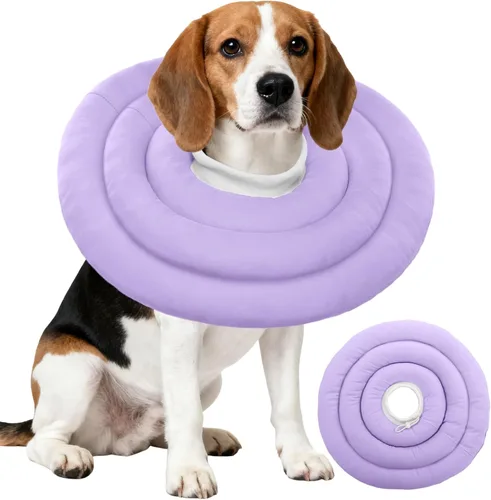 Vista 42 de IDOMIK - Collar de recuperación para perros, cono suave impermeable para perros después de la cirugía Comfy Protective Elizabethan Collar