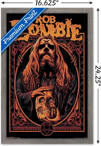 Vista 3 de Trends International Rob Zombie - Warlock Wall Poster, 14.725" x 22.375", Barnwood Framed Version