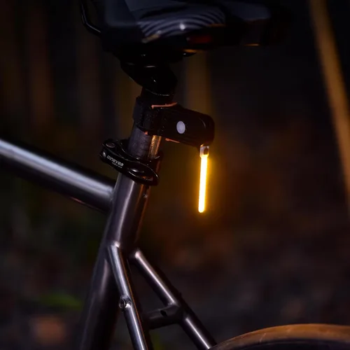 Vista 7 de Luz trasera de bicicleta LED Photondrop, luz trasera roja que fluye, luz trasera para bicicleta, 3 modos, recargable por USB, resistente al agua