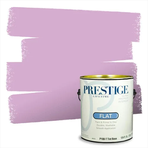 Vista 39 de PRESTIGE Pinturas de pintura interior e imprimación en uno, 1 galón, plano, combinación comparable de Sherwin Williams* Kimono Violet*