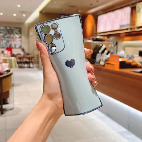 Vista 199 de phylla Funda de teléfono compatible con Samsung Galaxy A12 de 6.5 pulgadas, lindo corazón chapado en oro, elegante funda de lujo para mujer