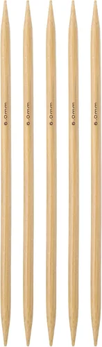 Vista 10 de Harfington - 5 piezas de agujas de tejer de bambú de doble punta, tamaño US 1 (2.25 mm), carbonizadas, 7.9 pulgadas (20 cm) rectas para tejer a