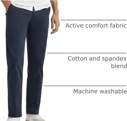 Vista 56 de Lee Extreme Motion Pantalón regular recto sin pliegues al frente para hombre