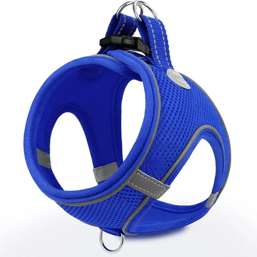 Vista 21 de Joytale Arnés para Perros Pequeños, Chaleco de Malla Transpirable Step-in, Arneses Acolchados Suaves Reflectantes para Gatos y Perros Cachorros