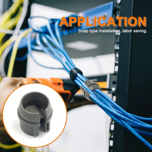 Vista 6 de ISPINNER 25 conectores de cable no metálicos de 1/2 pulgada, instalación a presión de ahorro de mano de obra, cable individual 14/2-10/3 AWG, dos
