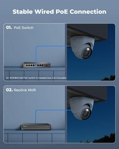 Vista 12 de REOLINK RLC-1224A 12MP Dome Outdoor PoE Camera for Home Security
