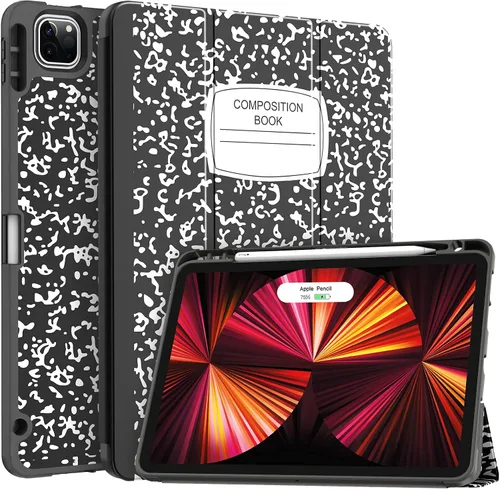 Vista 16 de Soke Funda para iPad Pro 11 (M2) 2022/2021/2020 con soporte para lápices