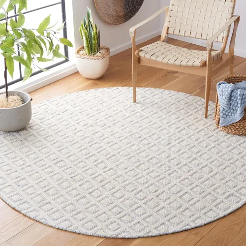 Vista 39 de SAFAVIEH Vermont Collection - Alfombra decorativa de 2 pies 3 pulgadas x 4 pies, marfil y negro, lana hecha a mano, ideal para zonas de alto tráfico